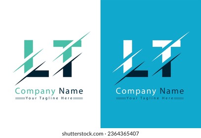 LT Letter Logo Design Template. Vector Logo Illustration