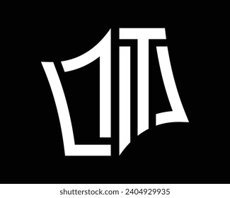 
Diseño vectorial de diseño de logotipo de letra LT.