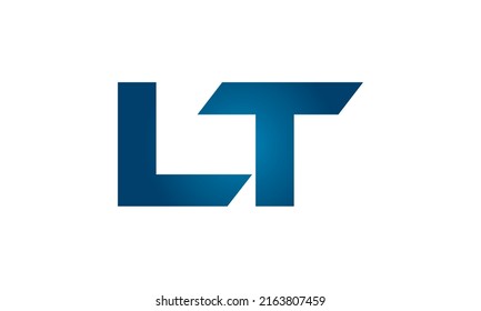Icono de logotipo de letras vinculadas LT