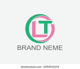 LT  logo design  template Free vector