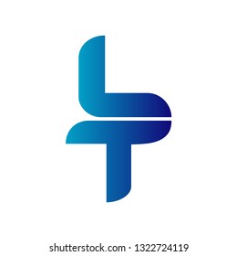 LT logo design vector template. Creative and minimalist template. Vector EPS 10.