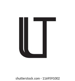 LT logo letter design vector