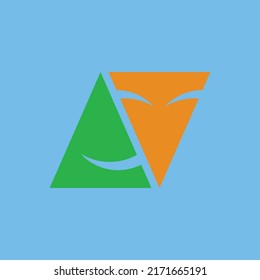 LT monogram vector logo. Triangle based logo. Logo for event, company, business, industry, and brand.