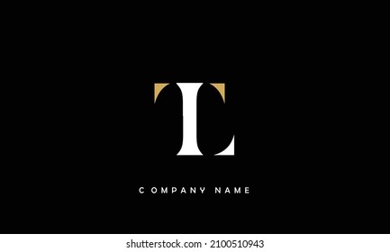 Logotipo de letras LT, TL Alphabets Monoghram