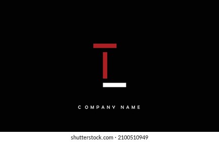 LT, TL Alphabets Letters Logo Monoghram