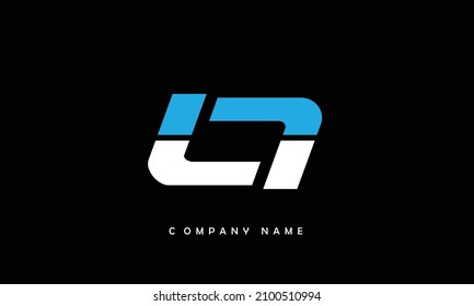 Logotipo de letras LT, TL Alphabets Monoghram