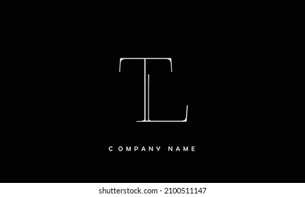 LT, TL Alphabets Letters Logo Monoghram