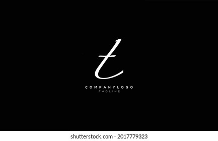 LT TL L AND T Abstract initial monogram letter alphabet logo design