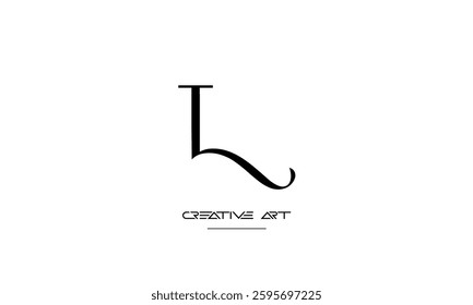 LT, TL, L, T abstract letters logo monogram