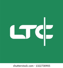 LTC logo design vector template. Creative and minimalist template. Vector EPS 10.