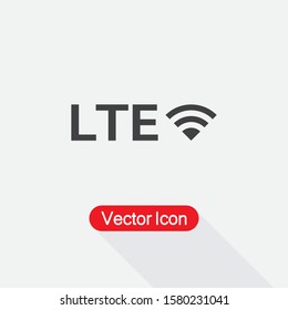 LTE Network Icon Vector Illustration Eps10