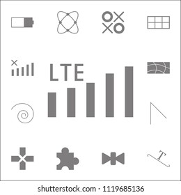 lte network  mobile icon. Detailed set of minimalistic icons. Premium quality graphic design sign. One of the collection icons for websites, web design, mobile app on white background