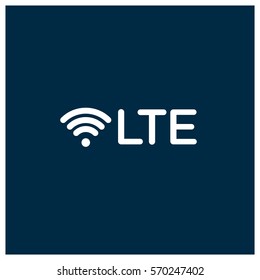 lte network vector icon, mobile network symbol. Modern, simple flat vector illustration for web site or mobile app