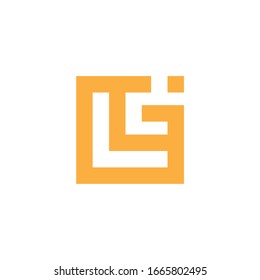 LTG letter logo design premium