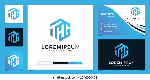 LTH letter initial logo icon design template. elegant, modern, luxury.
