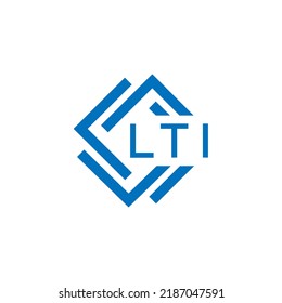 LTI letter logo design on white background. LTI creative circle letter logo concept. LTI letter design.
