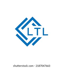 LTL-Buchstaben Logo-Design auf weißem Hintergrund. LTL Creative Circle Buchstaben Logo Konzept. LTL-Buchstaben-Design.
