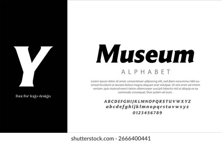 LTMuseum vector alphabet font for logo design