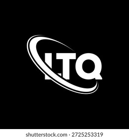 Logotipo de LTQ. Letra LTQ. Diseño de logotipo de la letra LTQ. Logotipo de LTQ inicial enlazado con el círculo y el logotipo del monograma en mayúscula. Tipografía LTQ para tecnología, negocio y marca inmobiliaria.