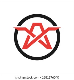 ltter ax logo design - Vector illustration, EPS10.