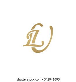 LU initial monogram logo