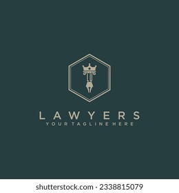 LU initials design modern legal attorney law firm lawyer advocate consultancy business logo vector