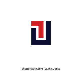 plantilla vectorial de diseño de logotipo de letras LU