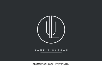 LU, UL Abstract Letters Logo monogram brand