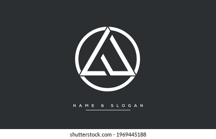 LU, UL Abstract Letters Logo monogram brand