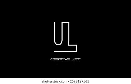 LU, UL, L, U abstract letters logo monogram