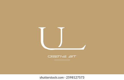 LU, UL, L, U abstract letters logo monogram