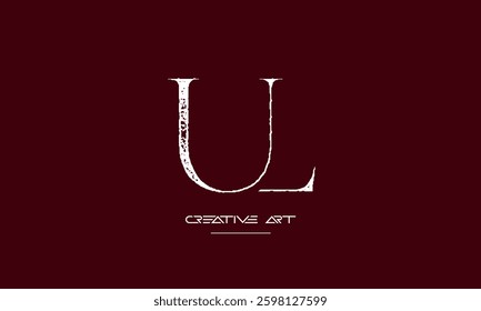 LU, UL, L, U abstract letters logo monogram