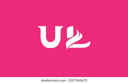 LU, plantilla de diseño de logotipo UL ilustración vectorial