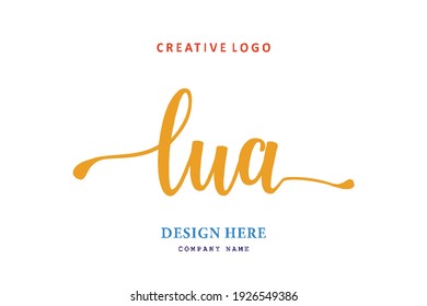 LUA lettering logo is simple, easy to understand and authoritative