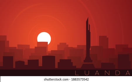 Luanda Low Sun Skyline Scene