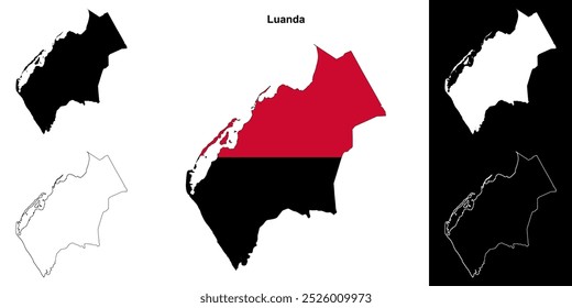 Conjunto de mapas de la provincia de Luanda