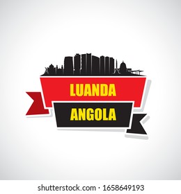 Luanda skyline - Angola - vector illustration