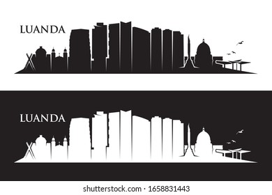 Luanda skyline - Angola - vector illustration