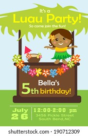 Luau Party Invitation
