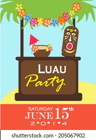 Luau Party Invitation