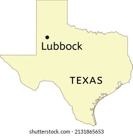 Lubbock City Location On Texas Map