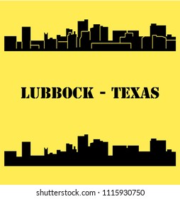 Lubbock, Texas ( City Silhouette )