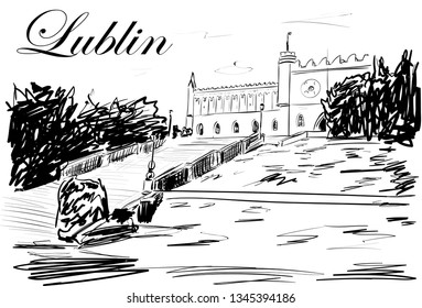 lublin in the sunny day