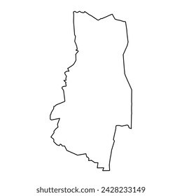 Lubombo Region Karte, administrative Division von Eswatini. Vektorgrafik.