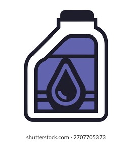 Diseño de Vector de contenedor de aceite lubricante.