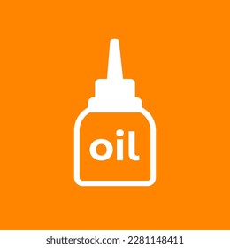 lubricant, oiler icon, vector sign