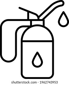 Lubricant Pot Vector Icon Design, Motor Vehicle Service and automobile repair shop Symbol, Lorry spare parts Sign, auto mechanic stock illustration, Steel Oil Can Concept, 