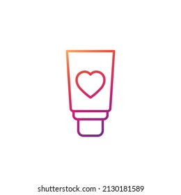 Lubricant For Sex, Lube Line Icon