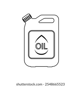 lubricating oil bottle icon in line style