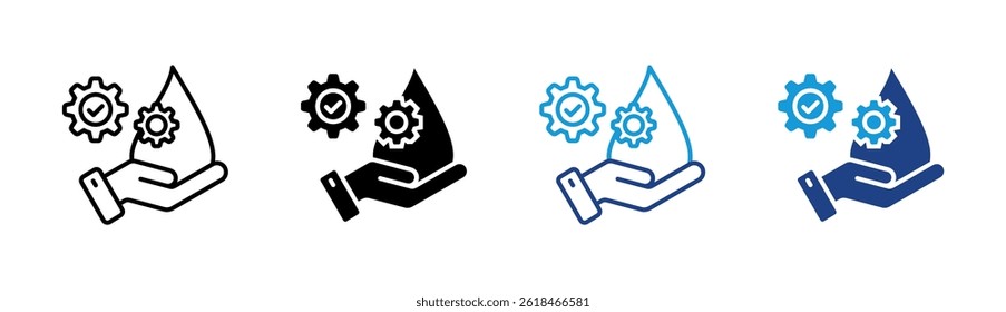 Lubrication Icon Element For Design